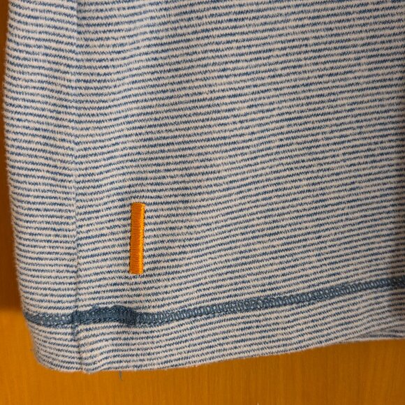 Lucy Dashing Sleeveless Striped Pocket Tank Top Teal Blue Size L Stretch Casual - Picture 5 of 9